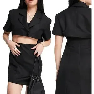 Topshop Cut out blazer dress